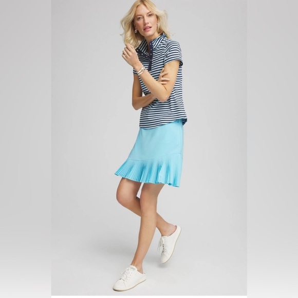 Zenergy by Chico's Pants - Chico's Zenergy UPF Neema Pleated Skort Skirt Shorts Tennis Pickleball Golf Sz 2